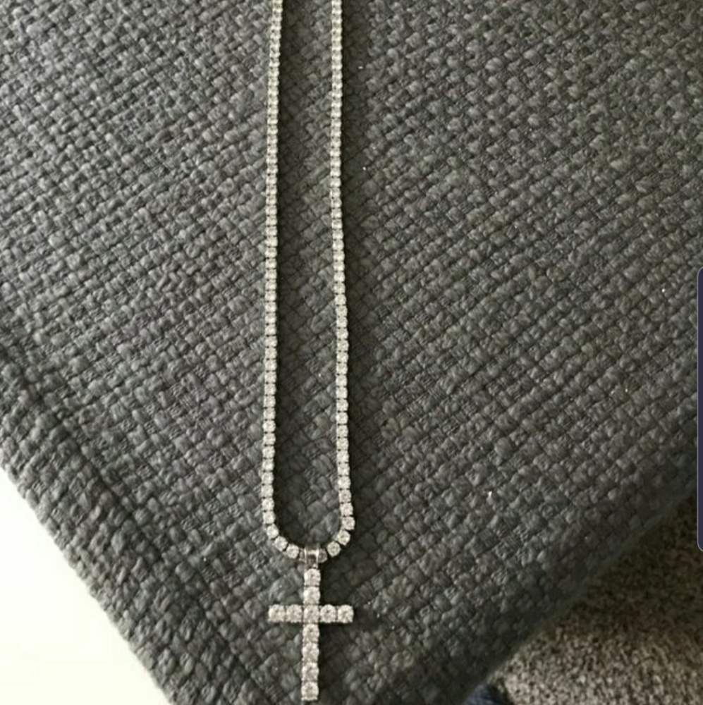 24 CT CZ chain and pendant from Harlem bling